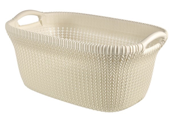    KNIT LAUNDRY BASKET 